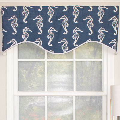 Reanna Animal Print Scalloped Window Valance
