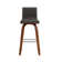Tabouret de bar et de comptoir pivotant en bois massif Biance Hiram