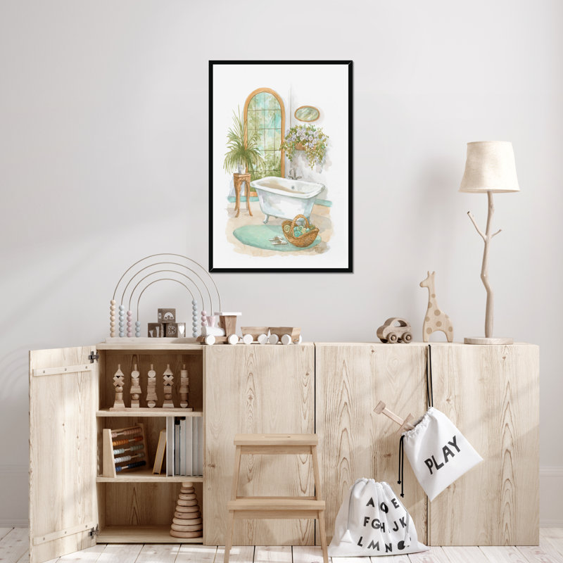 Bath In Spa II by Jerianne Van Dijk - Painting, Black Framed Paper Print, 80cm H x 55cm W