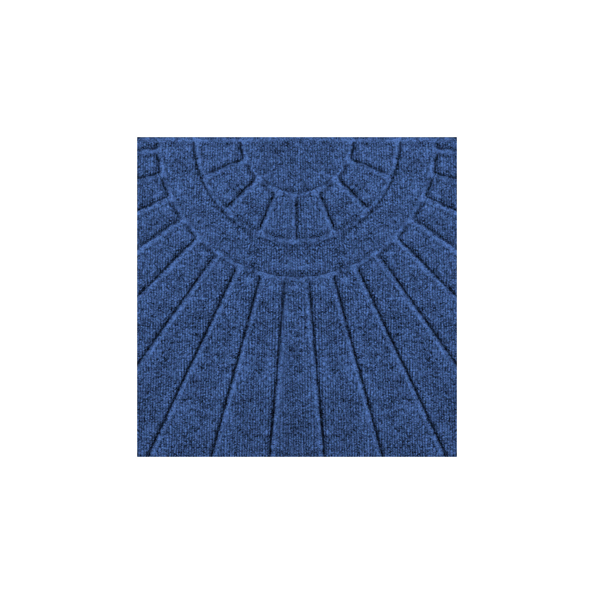 WaterHog Sunburst Half Round Indoor Outdoor Doormat, Navy