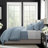 Elsie Linen Look Duvet Cover 8 Piece Designer Set-101216983-101216972