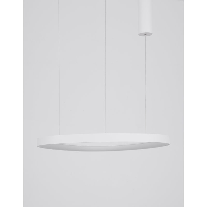 1 - Light LED Single Pendant, White