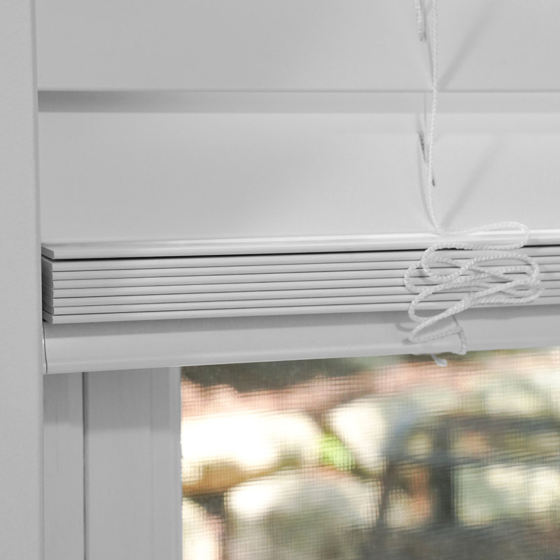 Symple Stuff Room Darkening 2.5-inch Faux Wood Horizontal/Venetian Blinds, 51.5"W x 60"L