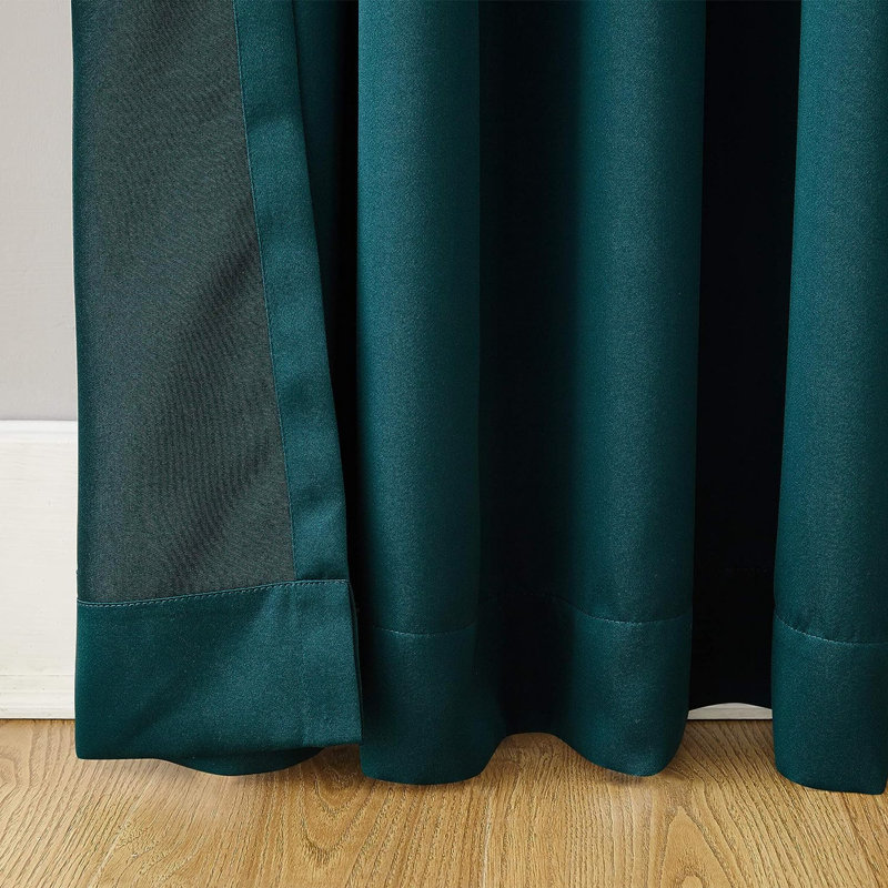 Blackout Curtain Single Panel, Teal, 54" W x 84" L
