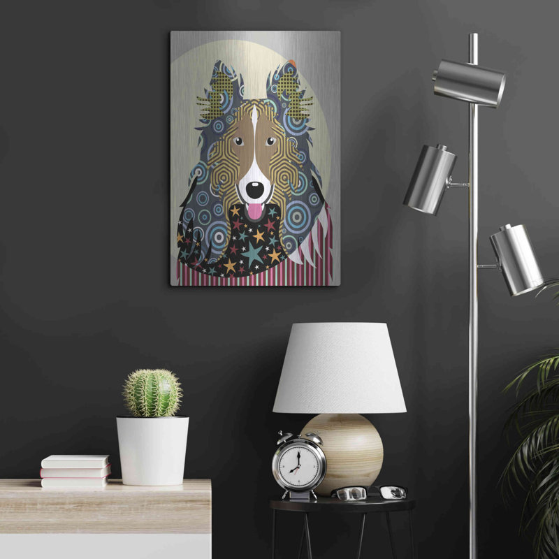 «Rough Collie» par Lanre Adefioyue, H 24 po x l 16 po