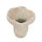 9.3X9x8.7" Sand And Cement Coral Planter With Textured Beige Finish