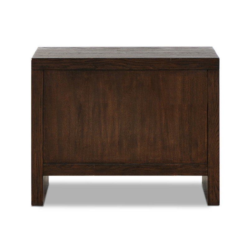 Torrington Charging Nightstand-Umber Oak, Brown