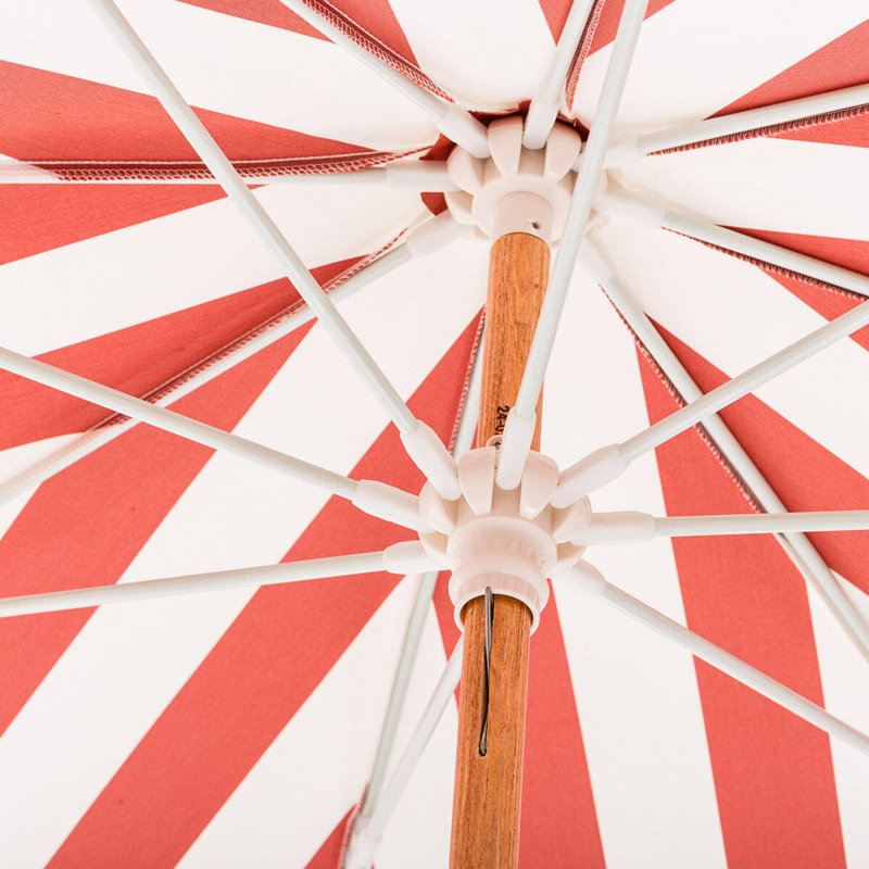 Amalfi Umbrella, Red/White 
