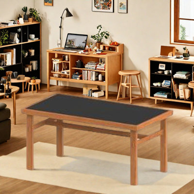 Mid-Century Slab Dining Table.