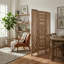 67”H Solid Wood - Panel Folding Carved Room Divider With Floral Design - Natural & Distressed Finish-1821948192-1821382373