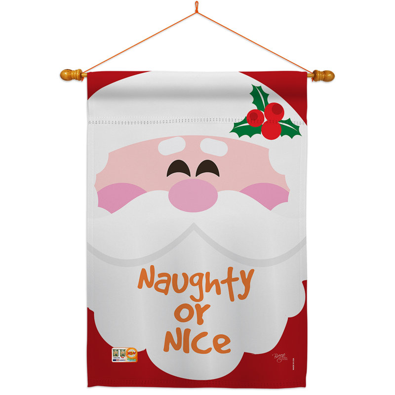 Double Sided 40'' H x 28'' W Polyester Christmas Flag Set