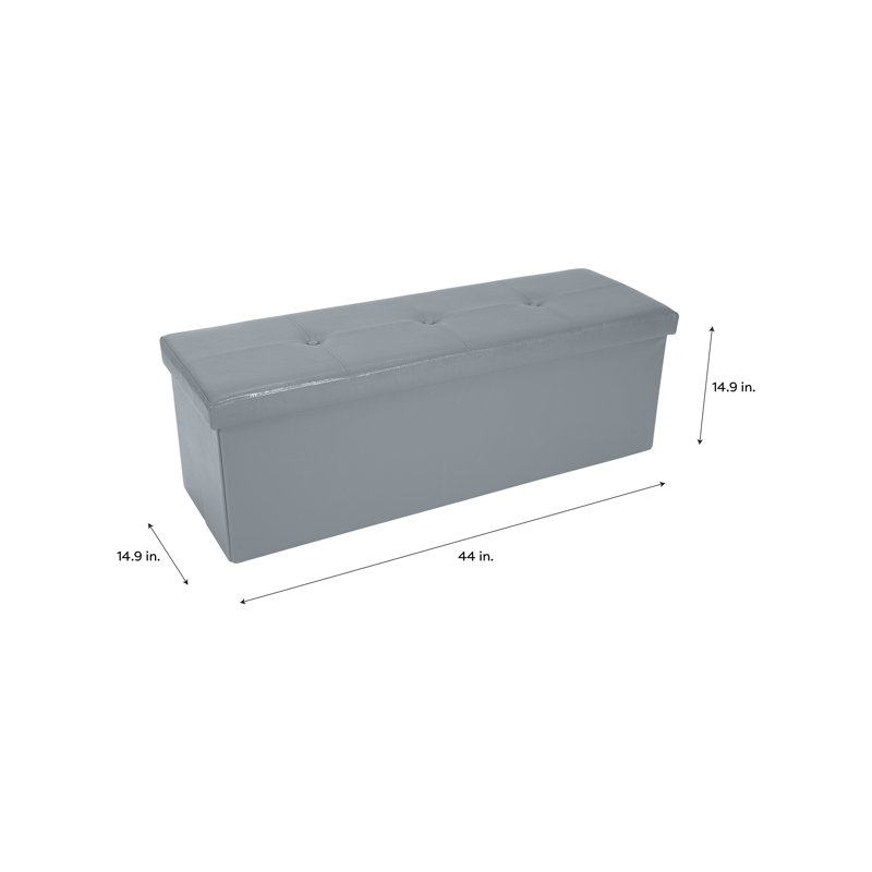 Repose-pieds pliable en similicuir Latitude Run®, Similicuir gris