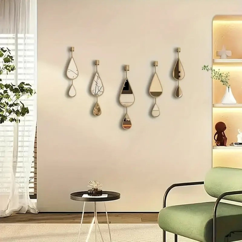 Ensemble de 5 miroirs décoratifs Golden