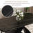 63''-94.5'' Extendable Rectangular Sintered Stone Dining Table Steel Legs, Black Modern Dining Table with Adjustable Foot Pads Seat 6-8