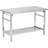 Stainless Steel Table, 48 x 24 Inches Metal Prep & Work Table with Adjustable Undershelf