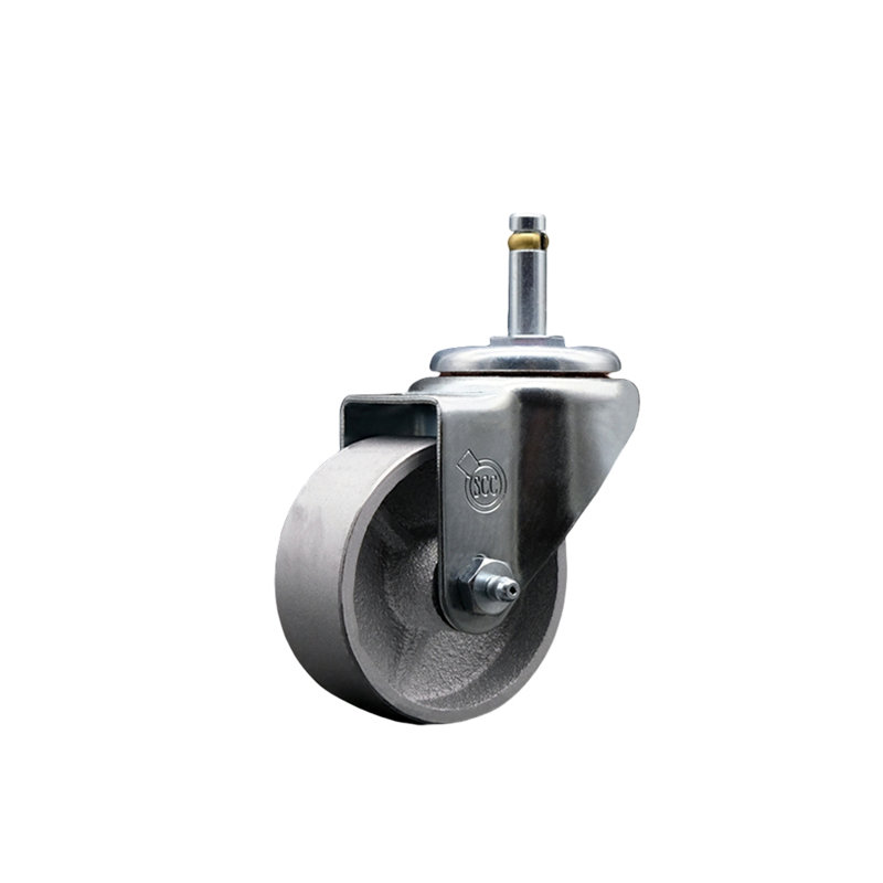Steel Swivel Grip Ring Stem Caster