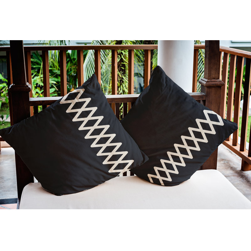 Housse de coussin et insert Layton, 18 po x 18 po, Requin bleu