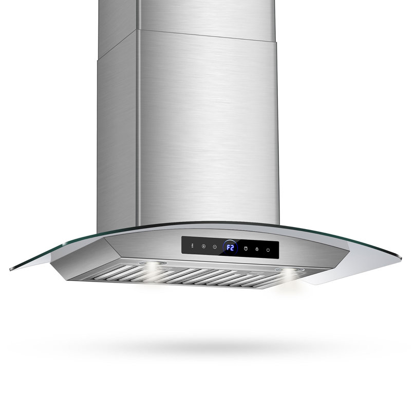 Hotte de cuisine murale Smartis à 4 vitesses avec capteur tactile, 900 lumières à DEL, filtres à chicanes à conduit, 36"