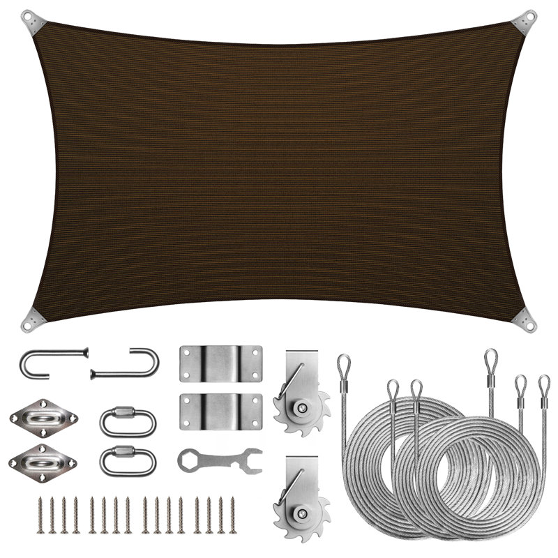 Voile d'ombrage royal Royal, 144 po x 144 po, Brun