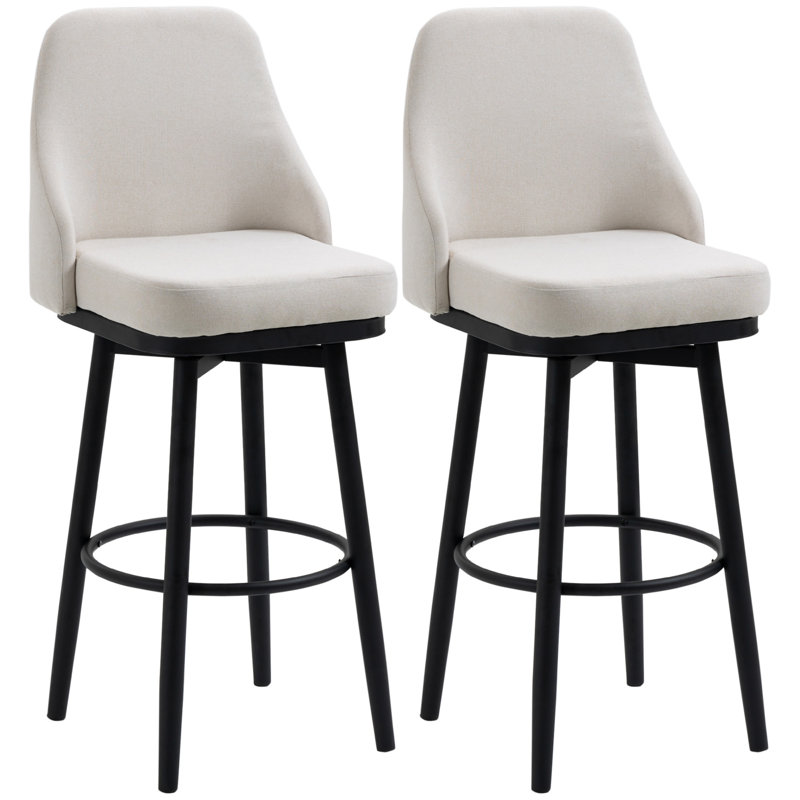Ensemble de 2 tabourets de bar HOMcom (sans la table)