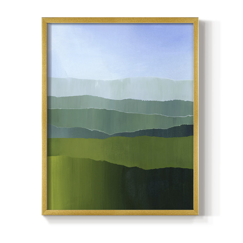 Impression encadrée Blue Ridge Fade II - bois massif, H 10 po x l 8 po