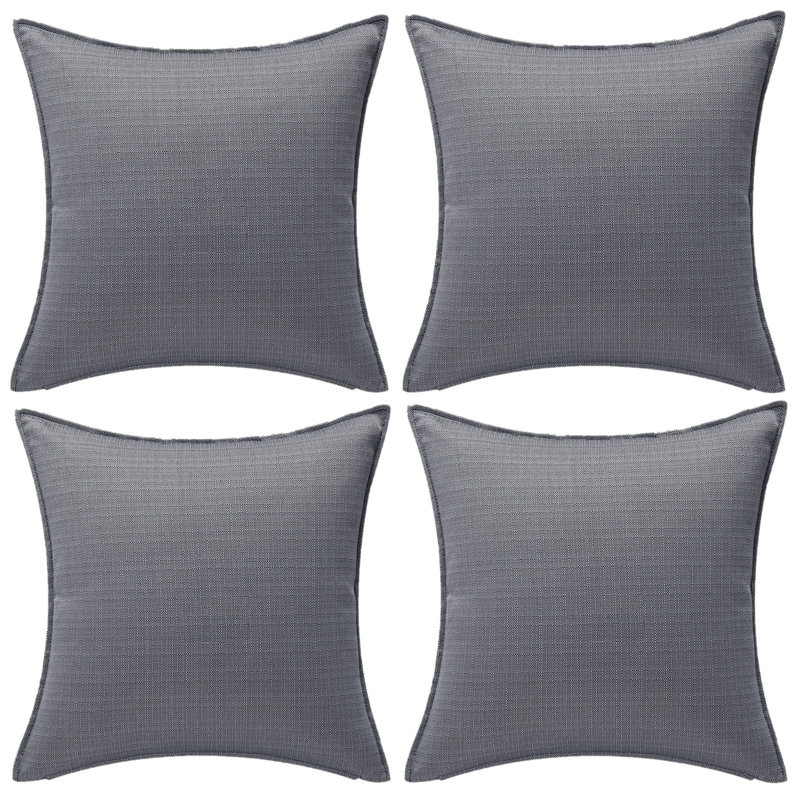 Housse de coussin Designer Outdoor Waterproof Pillow Covers, gris