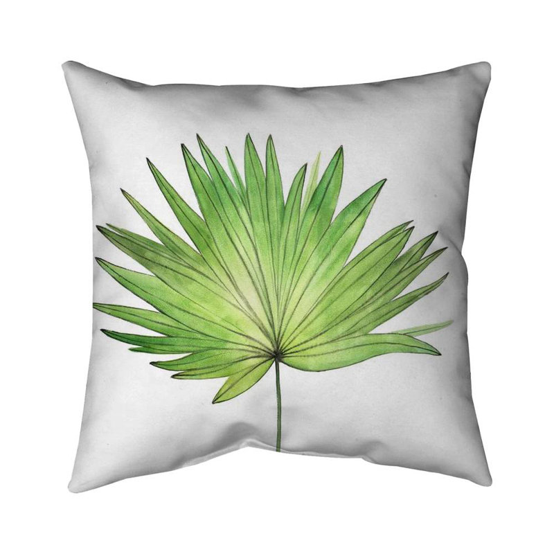 Petticoat palm - 18"x18" Throw pillow cover - Poly twill - Print on demand, 18" x 18"