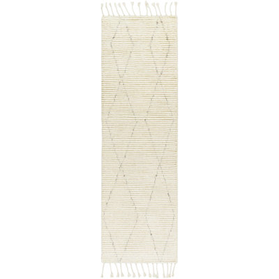 Talon Hand-Knotted Geometric Cream Rug