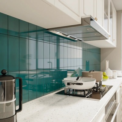 Joy Glossy 4x10 Subway Tile for Kitchen Backsplash & Bathroom Wall – Classic Ceramic Design