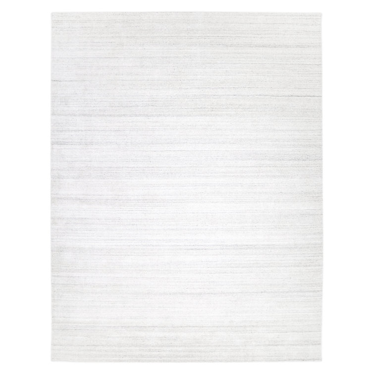 Harbor Hand Loomed Wool/Viscose/Cotton Area Rug in Ivory