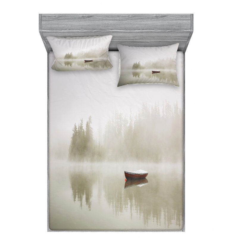 Microfiber Sheet Set, Queen Sheet Set with Fitted Sheet