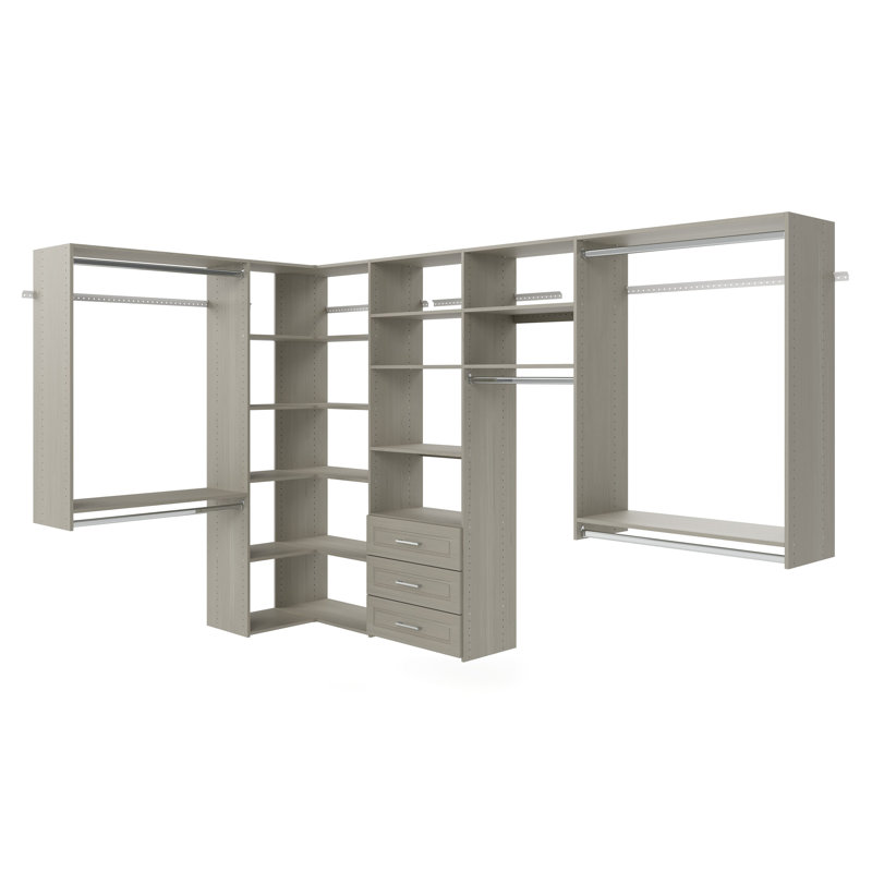 Corner System Can Be Cut to Fit Your Space, Weathered Gray