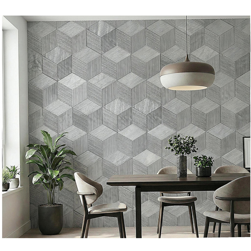 Carrelage hexagonal en marbre naturel Carrara