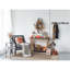 Art mural en métal 12,5 "x 3" x 37,5 "avec motif de grille