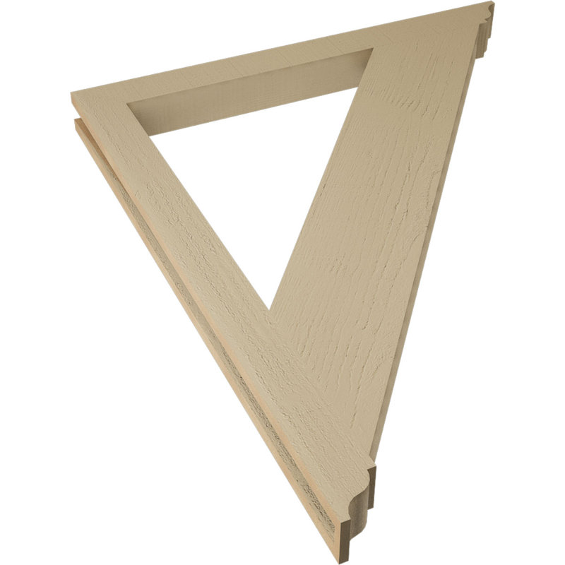 Support traditionnel en cèdre brut à grain de bois TimberThane, H 48 po x l 3,5 po x P 40 po