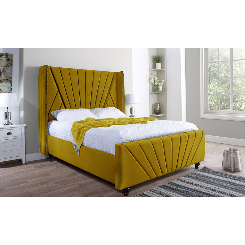 King David Bed, Double (4'6), Turmeric