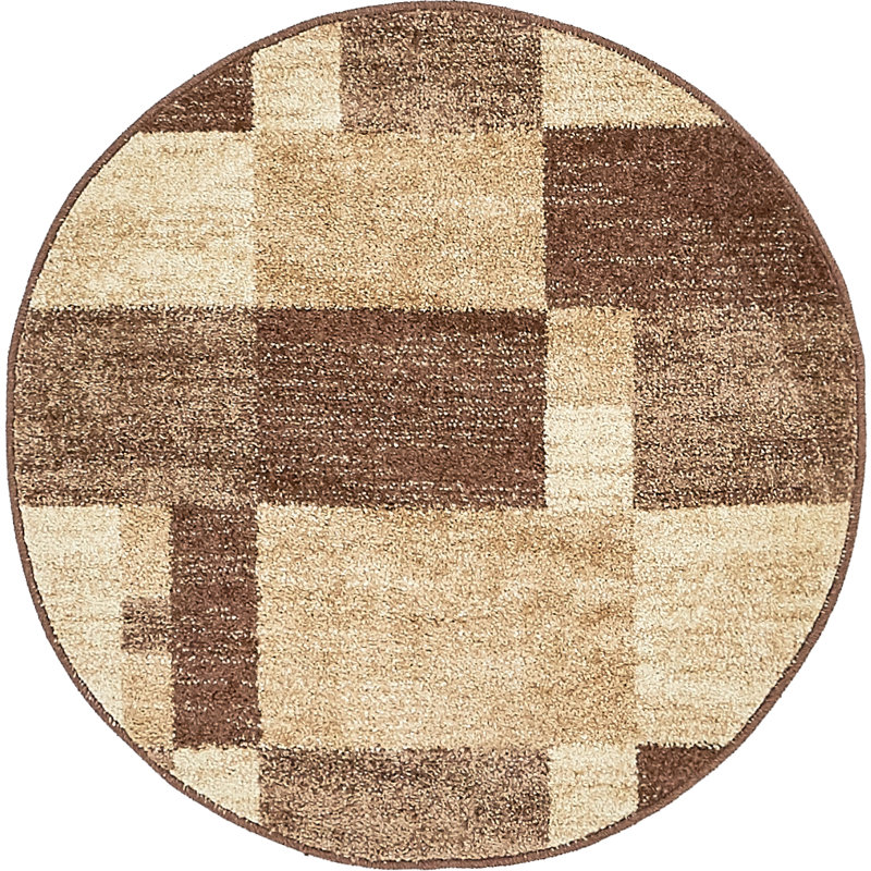 Abstract Area Rug, Round 99cm