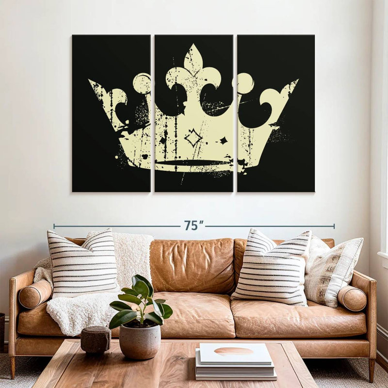 Couronne grunge Kerner, H 42 po x l 65 po