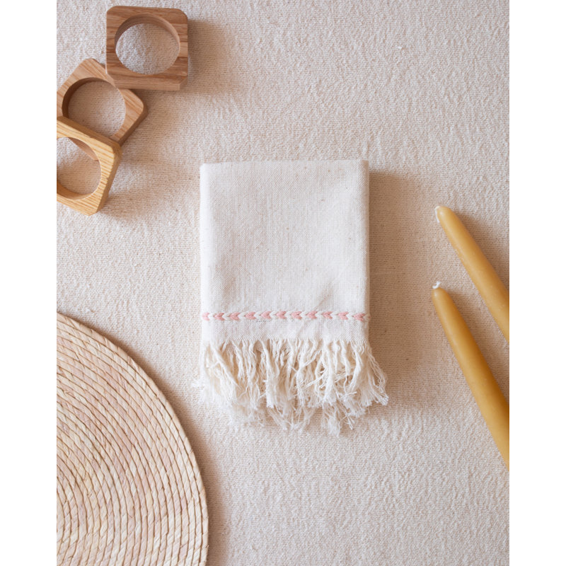 Blush Braid Detail Napkin