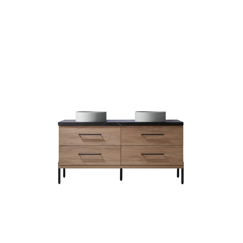 Ensemble de meuble-lavabo double 60 po Munro