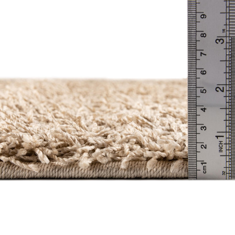 Comfort Solid Shag Indoor Rug, Rectangle 3'3" x 5'3"
