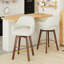 Tabouret de bar rotatif moderne avec accoudoirs et siège rembourré en tissu-1303215136