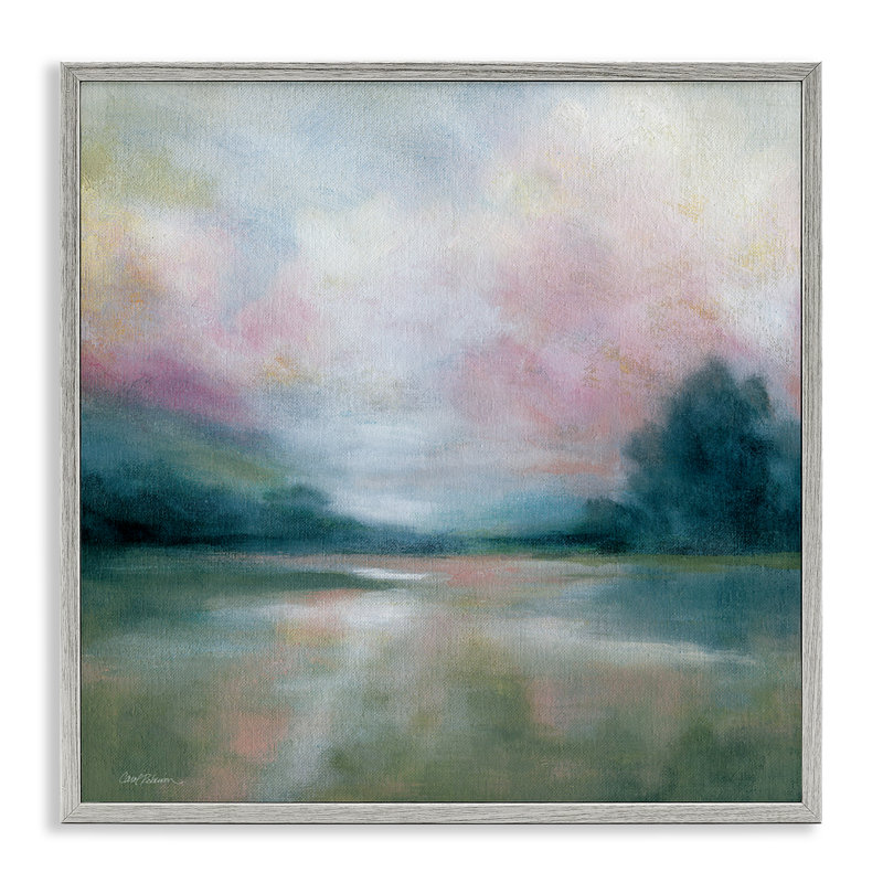 «Morning On The River», estampe numérique, design par Carol Robinson, Estampe numérique Farmhouse, H 12 po x l 12 po