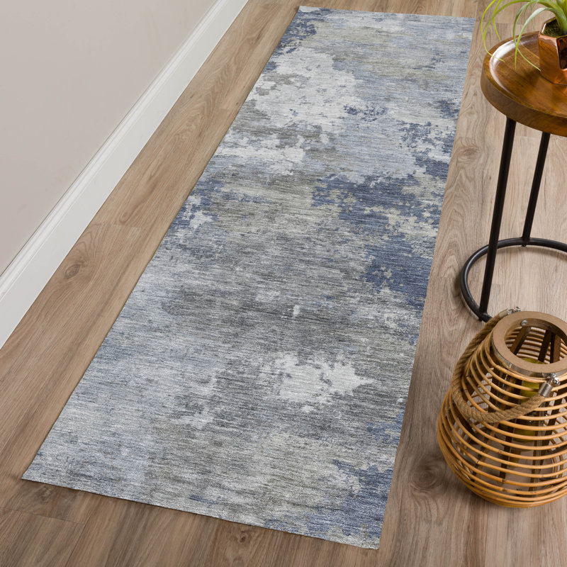 Machine Washable Indoor/Outdoor Earleville ACN2367 Abstract Rug, Runner 2'3" x 7'6"