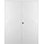 Porte standard à panneaux en bois manufacturé blanc creux Lester