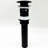 Bathroom Sink Faucet With Matte Black Finish And Waterfall Spout - Single Handle Pop-Up Drain  Overflow Attached  Robust Stainless Steel For Performance Easy Installation Embedded  Dependable