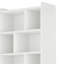 Bookcase With Open Cubbies & Cabinet-848897717-848897716