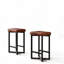 Counter Stool with Metal Frame