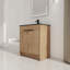 Meuble-lavabo autoportant avec lavabo en céramique