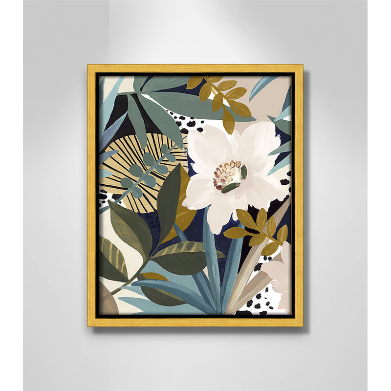 «Floral Symphony I Print» par Eva Watts, Or, H 11,5 po x l 9,5 po